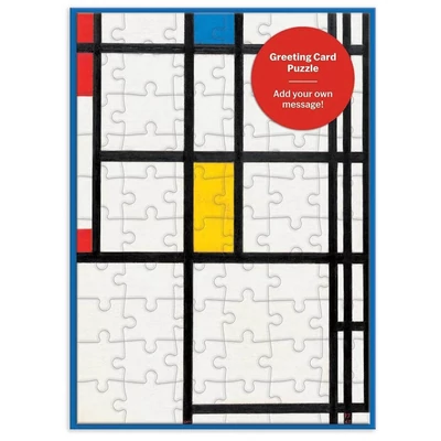 Galison 67173 - MoMA Mondrian - 60 db-os Képeslap puzzle
