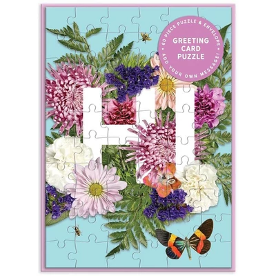 Galison 67241 - Say It With Flowers - Hi - 60 db-os Képeslap puzzle