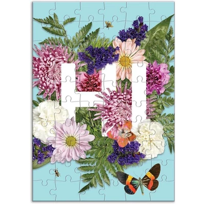 Galison 67241 - Say It With Flowers - Hi - 60 db-os Képeslap puzzle