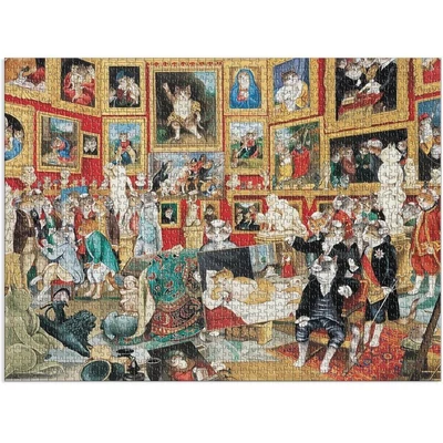 Galison 69719 - Tribuna of the Uffizi Meowsterpiece - 1500 db-os puzzle