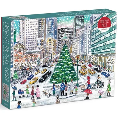 Galison 71989 - Snowfall on Park Avenue, Michael Storrings - 1000 db-os puzzle