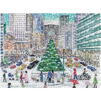Galison 71989 - Snowfall on Park Avenue, Michael Storrings - 1000 db-os puzzle