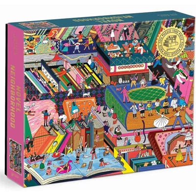 Galison 75956 - Novel Neighborhood - 1000 db-os Fóliás puzzle