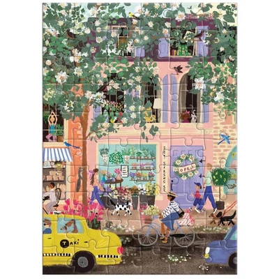 Galison 78285 - Spring Street, Joy Laforme - 60 db-os Képeslap puzzle