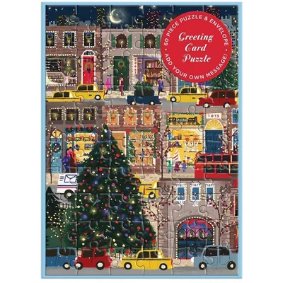 Galison 78995 - Winter Lights, Joy Laforme - 60 db-os Képeslap puzzle