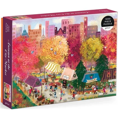 Galison 80141 - Autumn at the City Market, Joy Laforme - 1000 db-os puzzle