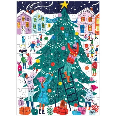 Galison 80226 - Tree Decorating - 130 db-os puzzle díszdobozban