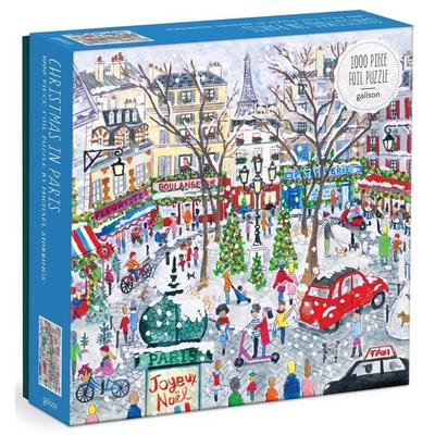 Galison 80547 - Christmas in Paris, Michael Storrings - 1000 db-os Fóliás puzzle