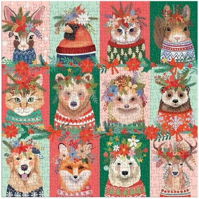 Galison 82541 - Furry And Bright - 500 db-os puzzle