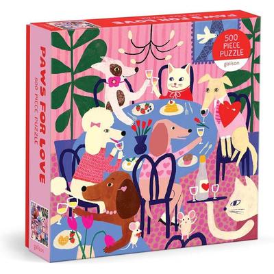 Galison 85955 - Paws For Love - 500 db-os puzzle