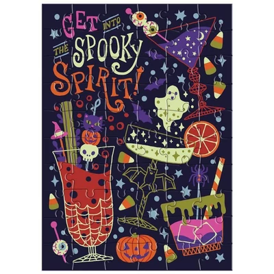 Galison 86617 - Get into the Spooky Spirit - 60 db-os Képeslap puzzle