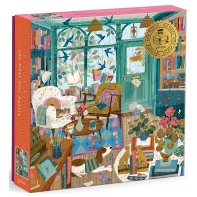 Galison 86808 - Bookshop Afternoon - 500 db-os Fóliás puzzle