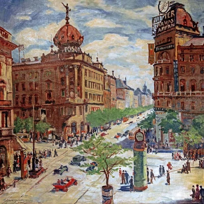 Grafika Art 33416 - View of Budapest, 1904, Albert Gleizes - 1000 db-os puzzle