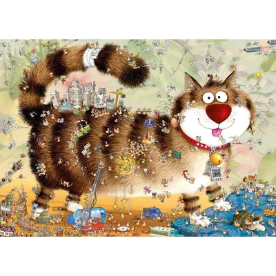 Heye 30067 - Look Closely! - At the Cat - 1000 db-os puzzle