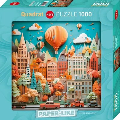 Heye 30072 - Quadrat puzzle - Paper-like -Townscape - 1000 db-os puzzle