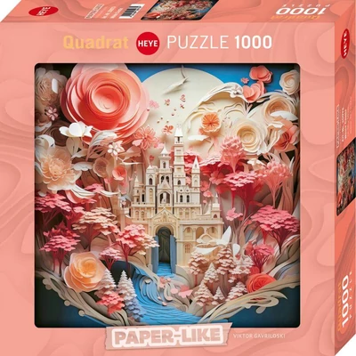 Heye 30073 - Quadrat puzzle - Paper-like - White Castle - 1000 db-os puzzle