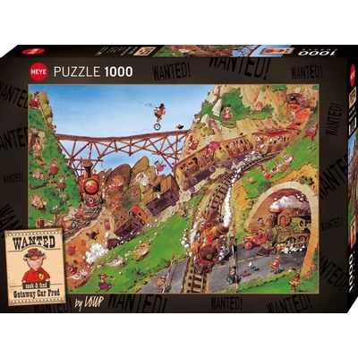 Heye 30052 - Wanted! - Getaway Car Fred - 1000 db-os puzzle