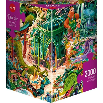 Heye 30088 - Triangular puzzle - Botanic Garden - 2000 db-os puzzle