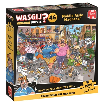 Jumbo 00505 - Wasgij Original 46 - Middle Aisle Madness! - 1000 db-os puzzle
