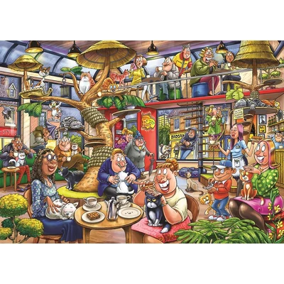 Jumbo 00506 - Wasgij Mystery 28 - Feline Frenzy! - 1000 db-os puzzle