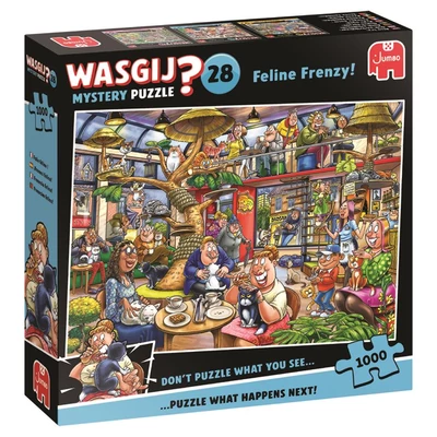 Jumbo 00506 - Wasgij Mystery 28 - Feline Frenzy! - 1000 db-os puzzle
