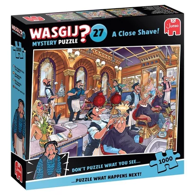 Jumbo 00593 - Wasgij Mystery 27 - A Close Shave! - 1000 db-os puzzle