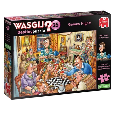 Jumbo 00594 - Wasgij Destiny - Games Night - 1000 db-os puzzle