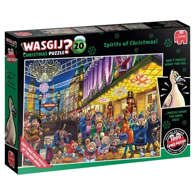 Jumbo 00598 - Wasgij Christmas 20 - Spirits of Christmas! - 2 x 1000 db-os puzzle