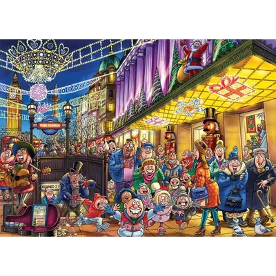 Jumbo 00598 - Wasgij Christmas 20 - Spirits of Christmas! - 2 x 1000 db-os puzzle