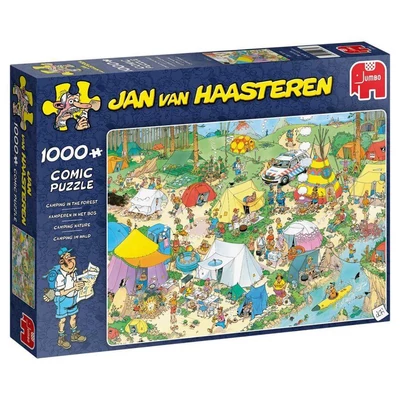 Jumbo 00603 - Jan van Haasteren - Camping in The Forest - 1000 db-os puzzle