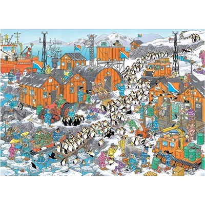 Jumbo 00607 - South Pole Expedition, Jan van Haasteren - 1000 db-os puzzle