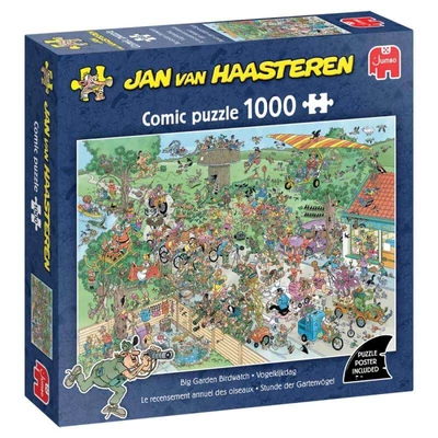 Jumbo 00623 - Jan van Haasteren - Big Garden Birdwatch - 1000 db-os puzzle
