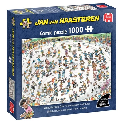 Jumbo 00625 - Jan van Haasteren - Riding the Skate Bowl - 1000 db-os puzzle