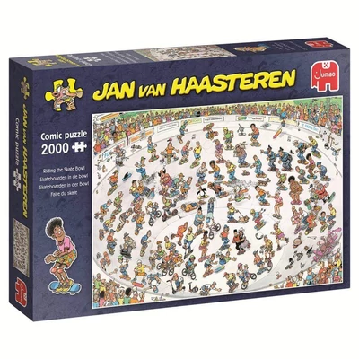 Jumbo 00642 - Jan van Haasteren - Riding the Skate Bowl - 2000 db-os puzzle