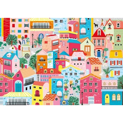 Magnolia 9101 - Colorful Houses - 1000 db-os puzzle