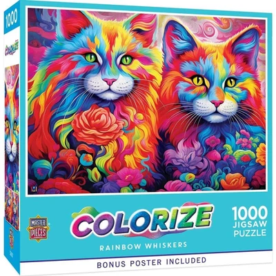 MasterPieces 72403 - Colorize - Rainbow Whiskers - 1000 db-os puzzle