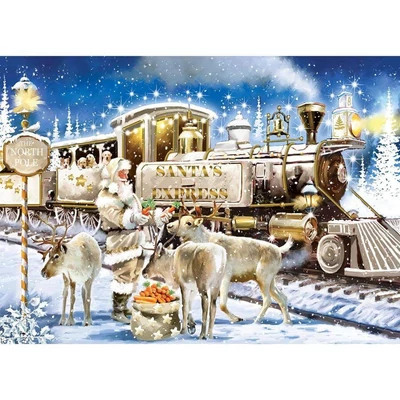 MasterPieces 72440 - Glitter &amp;amp; Gold - The Guilded Train - 1000 db-os puzzle
