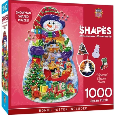 MasterPieces 72444 - Shaped - Snowman Spectable - 1000 db-os puzzle