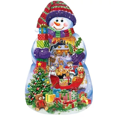 MasterPieces 72444 - Shaped - Snowman Spectable - 1000 db-os puzzle