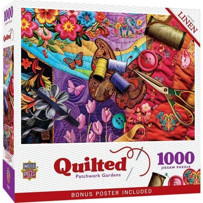 MasterPieces 72455 - Quilted - Patchwork Gardens - 1000 db-os puzzle
