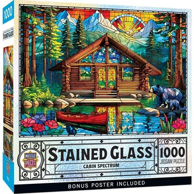 MasterPieces 72503 - Stained Glass - Cabin Spectrum - 1000 db-os puzzle