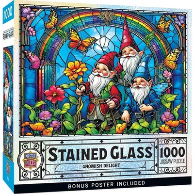 MasterPieces 72504 - Stained Glass - Gnomish Delight - 1000 db-os puzzle