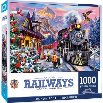 MasterPieces 72514 - Railways - Alpine Journey - 1000 db-os puzzle