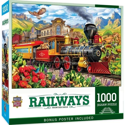 MasterPieces 72516 - Railways - Frontier Rails - 1000 db-os puzzle