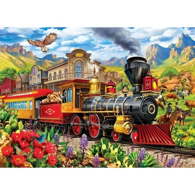 MasterPieces 72516 - Railways - Frontier Rails - 1000 db-os puzzle