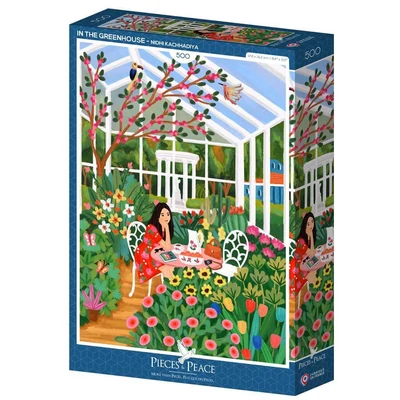 Pieces &amp; Peace 0206 - In the Greenhouse - 500 db-os puzzle