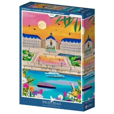 Pieces &amp; Peace 0223 - Bordeaux - Place de la Bourse - 500 db-os puzzle
