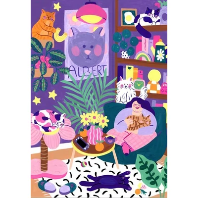Pieces &amp; Peace 0226 - Cat Lover - 1000 db-os puzzle