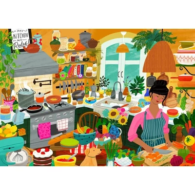 Pieces &amp; Peace 0228 - My Happy Place is in the Kitchen - 2000 db-os puzzle