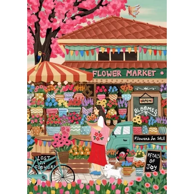 Pieces &amp; Peace 0231 - Flower Market - 1500 db-os puzzle